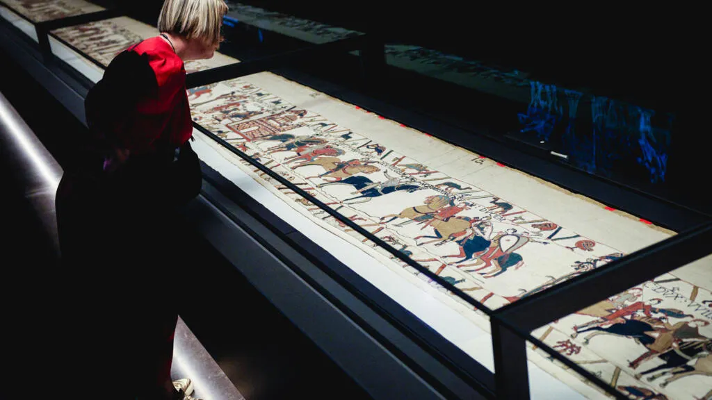 The Bayeux Tapestry opens in London, its first display outside France
