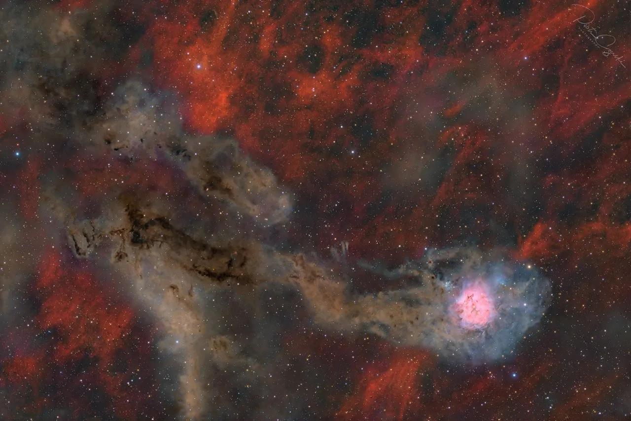 NASA releases a wide-field view of the Cocoon Nebula